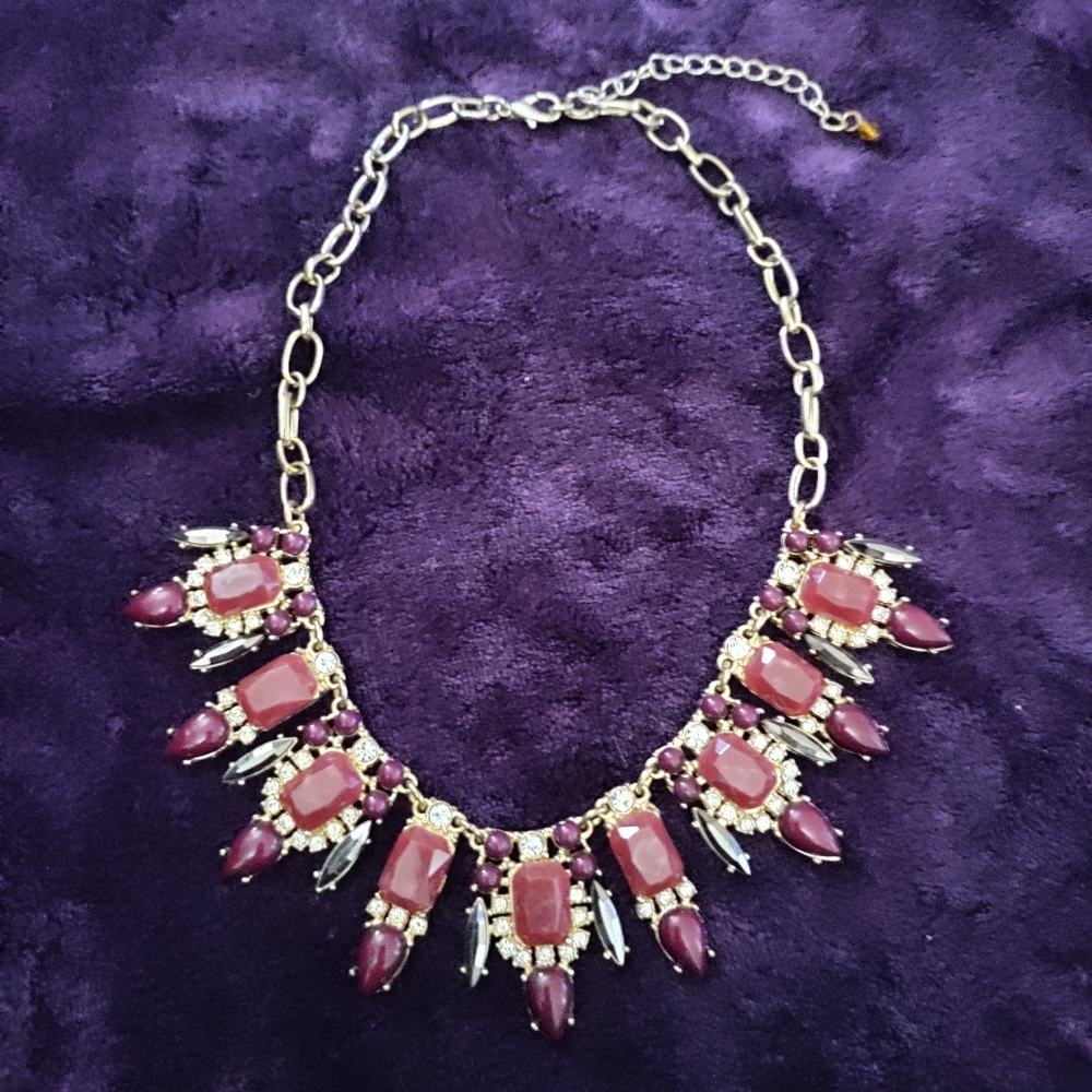 Vintage Bejeweled fashion necklace